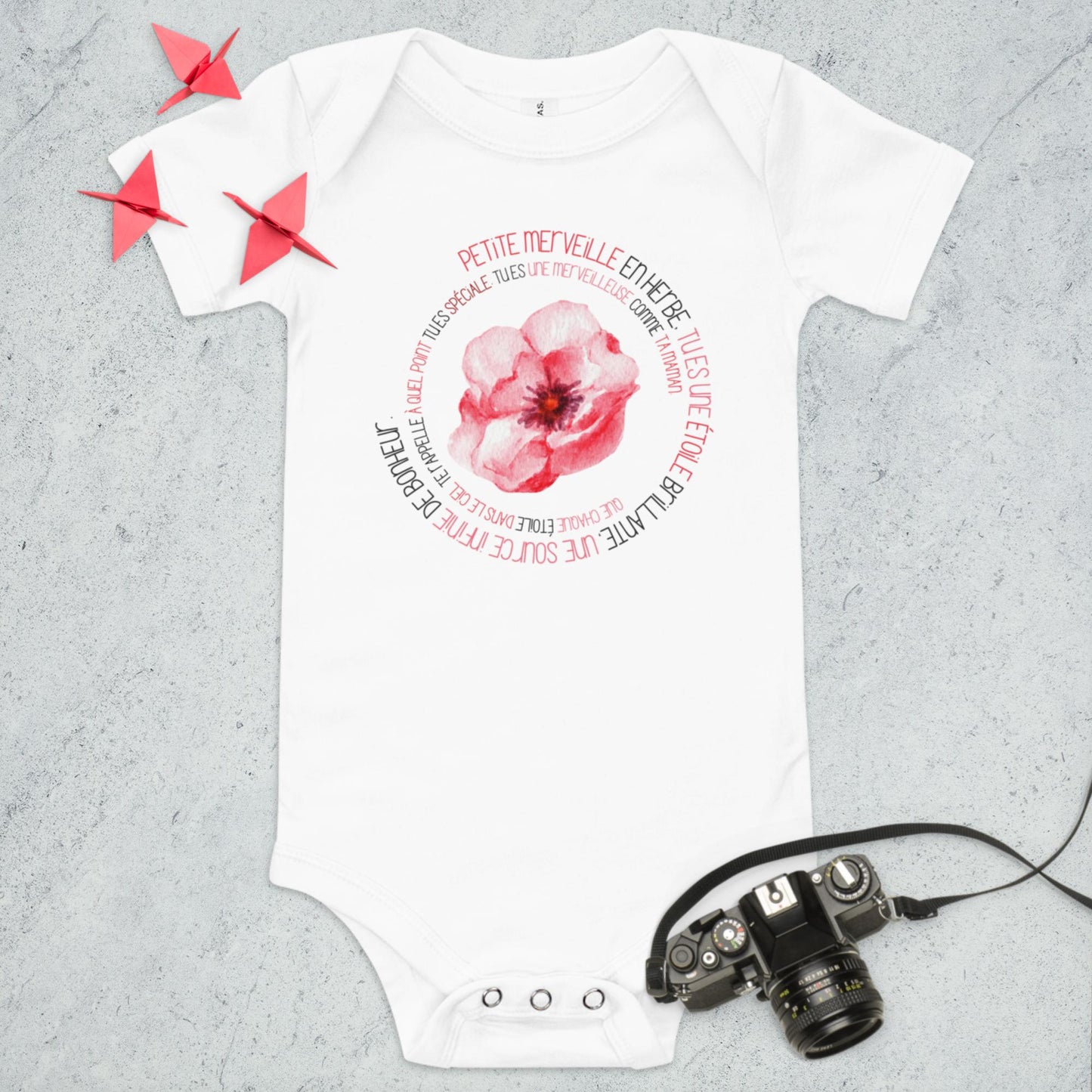 Camisole à manches courtes bébé- Cuisine Suave